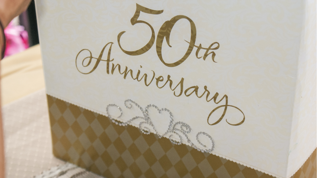 Image of bag with 50th anniversary written on the side.